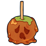 Haunted Caramel Apple